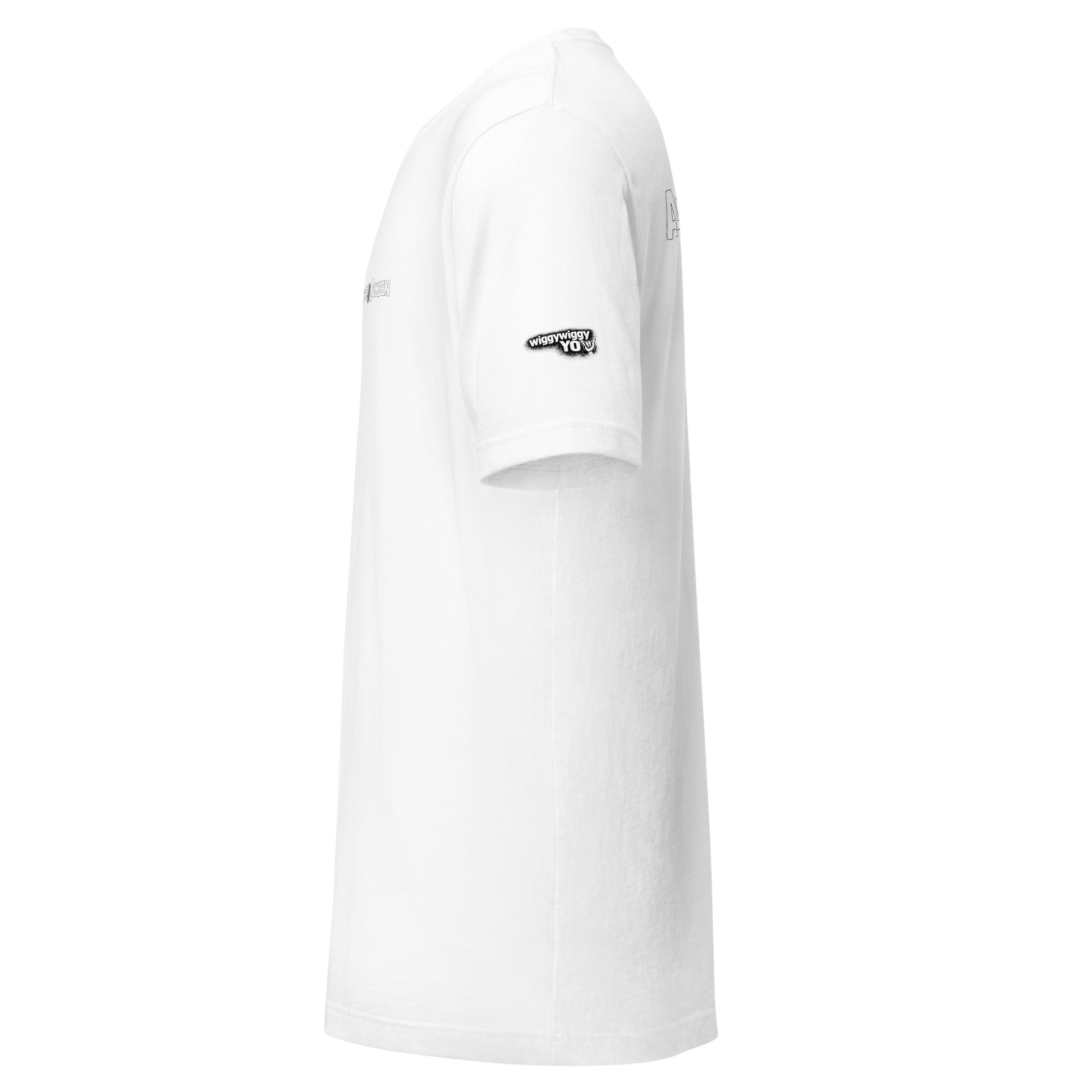 Alwayz Sumden classic logo White t-shirt with a logo on the chest against a white background